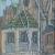 Garth Speight, Casina delle Civette a Villa Torlonia, acrilico, cm. 42x100