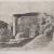 Giorgio Morandi, La casetta con il portico e il cipresso (1904), acquaforte su zinco