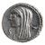 L. Cassius Longinus  Denario  D / Testa velata di Vesta a sinistra, dietro simpulum; davanti lettera di controllo  R / Cittadino romano stante verso sinistra nell’atto di votare, inserisce una tavoletta marcata V all’interno di una cista; nel campo a destra LONGIN III V  zecca di Roma, argento, I sec. a.C.  Roma, Musei Capitolini - Medagliere  inv. MC MEd 01406
