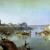Giornelli di pescatori sugli avanzi del Ponte Sublicio presso la Ripa Romea o porto di Ripagrande 1883 c (Ettore Roesler Franz)