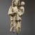 Nicola da Monteforte, 1311 Madonna con Bambino scultura frammentaria in marmo, Benevento Museo del Sannio