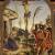 Bernardino di Betto, detto Pintoricchio (Perugia c. 1454 – Siena 1513) Crocifisso tra i Santi Girolamo e Cristoforo, c. 1477 - olio su tavola, cm 59 x 44 - Roma, Galleria Borghese, inv. 377