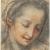 Federico Barocci, Testa di giovane donna con lo sguardo rivolto verso il basso - Carboncino, pietra rossa, carta - Firenze, Gabinetto Disegni e Stampe degli Uffizi