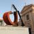 “My Circle”, 5 metri, ferro Cor-ten, durante l’installazione al Museo Ara Pacis  Augustae - Foto di Gianfranco Gorgoni (all rights reserved)